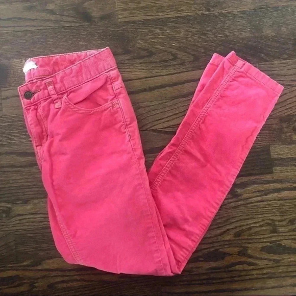 Free People Hot Pink Corduroy Stretch Skinny Pants - Picture 7 of 16